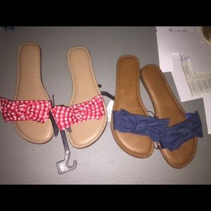 2 pairs of NWT Size 8 sandals
